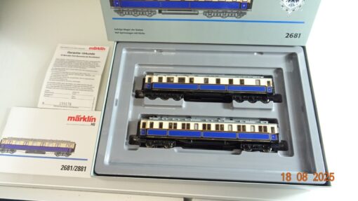 Märklin H0 2681 Gefolge-Wagen der Damen Hof-Speisewagen 2 tlg. in OVP PR9599