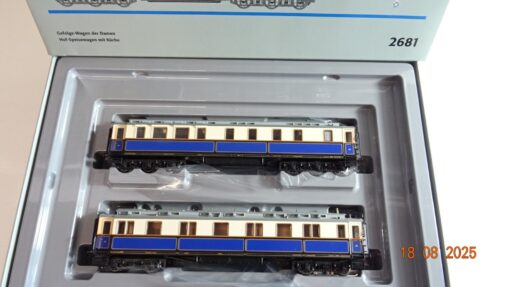 Märklin H0 2681 Gefolge-Wagen der Damen Hof-Speiswagen 2 tlg.  in OVP PR9607