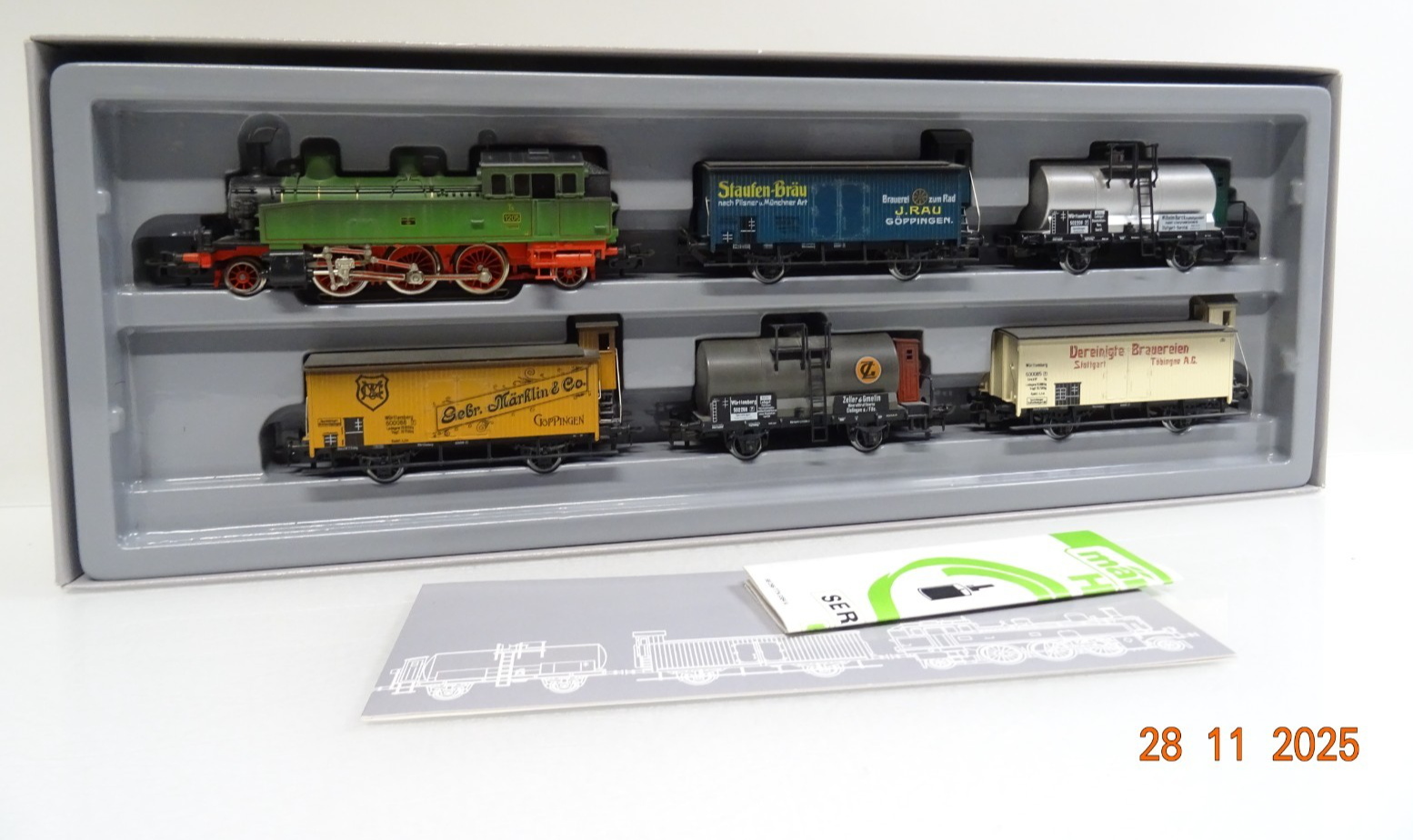 Märklin H0 2857 Württembergischer Zug 6tlg. 125 Jahre Märklin in OVP JL4773