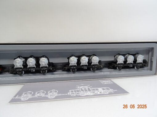 Märklin H0 2874 Güterzug 4tlg. mit E63 und Behältertragwagen in OVP JL751 – Bild 4