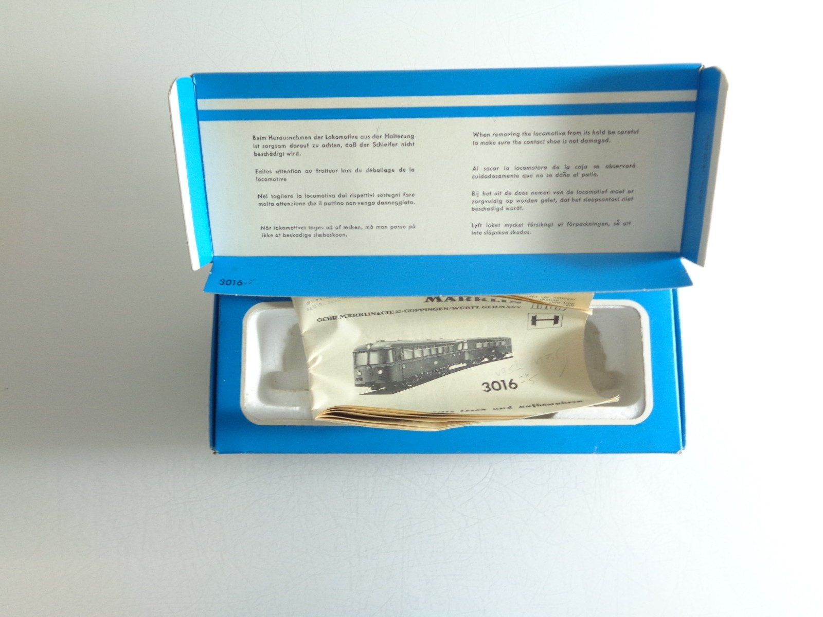 Märklin H0 3016 Leerverpackung siehe Foto PK1962 – Bild 3