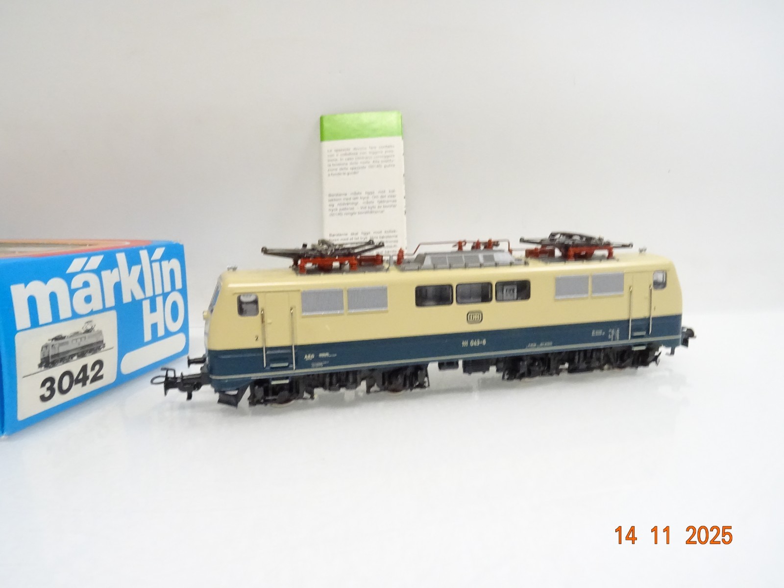 Märklin H0 3042 E-Lok BR 111 043-6 der DB in OVP JL4514