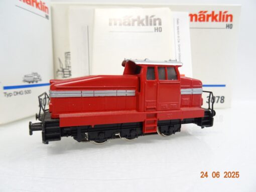 Märklin H0 3078 Werkslok Diesellok DHG 500 rot in OVP JL1041