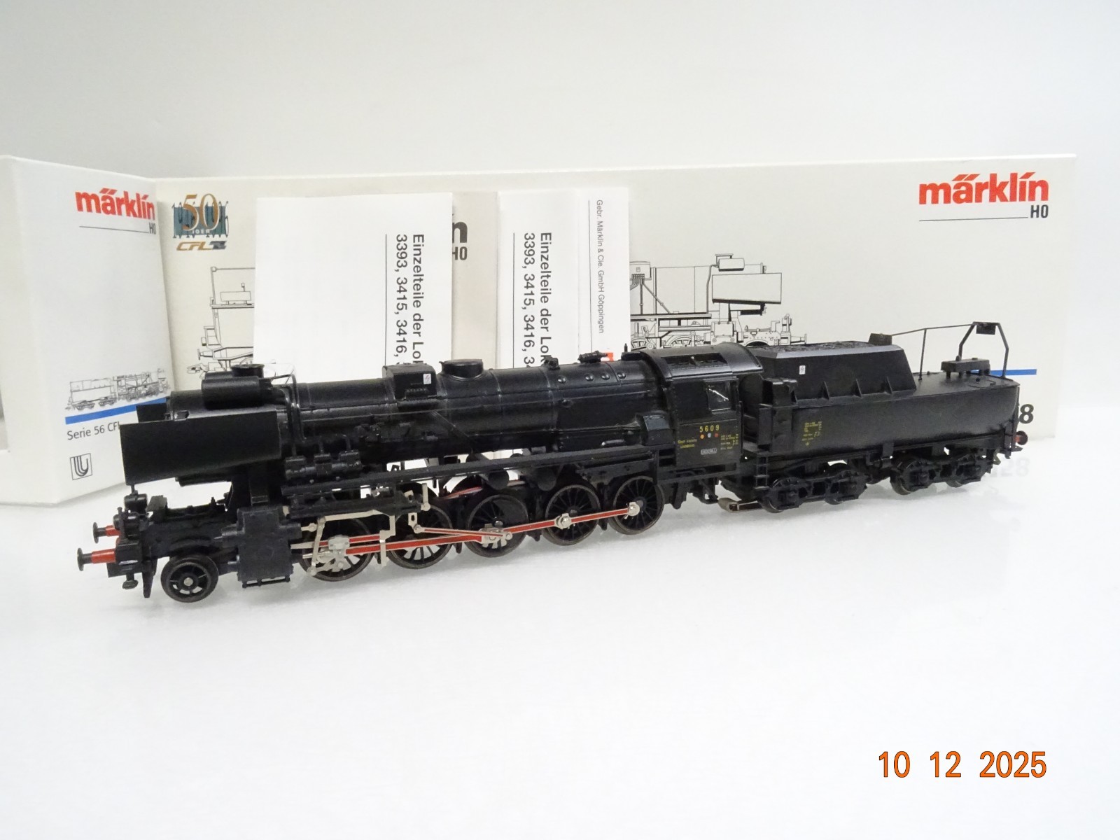 Märklin H0 34158 Luxemburg Dampflok 5609 der CFL Delta in OVP JL4968