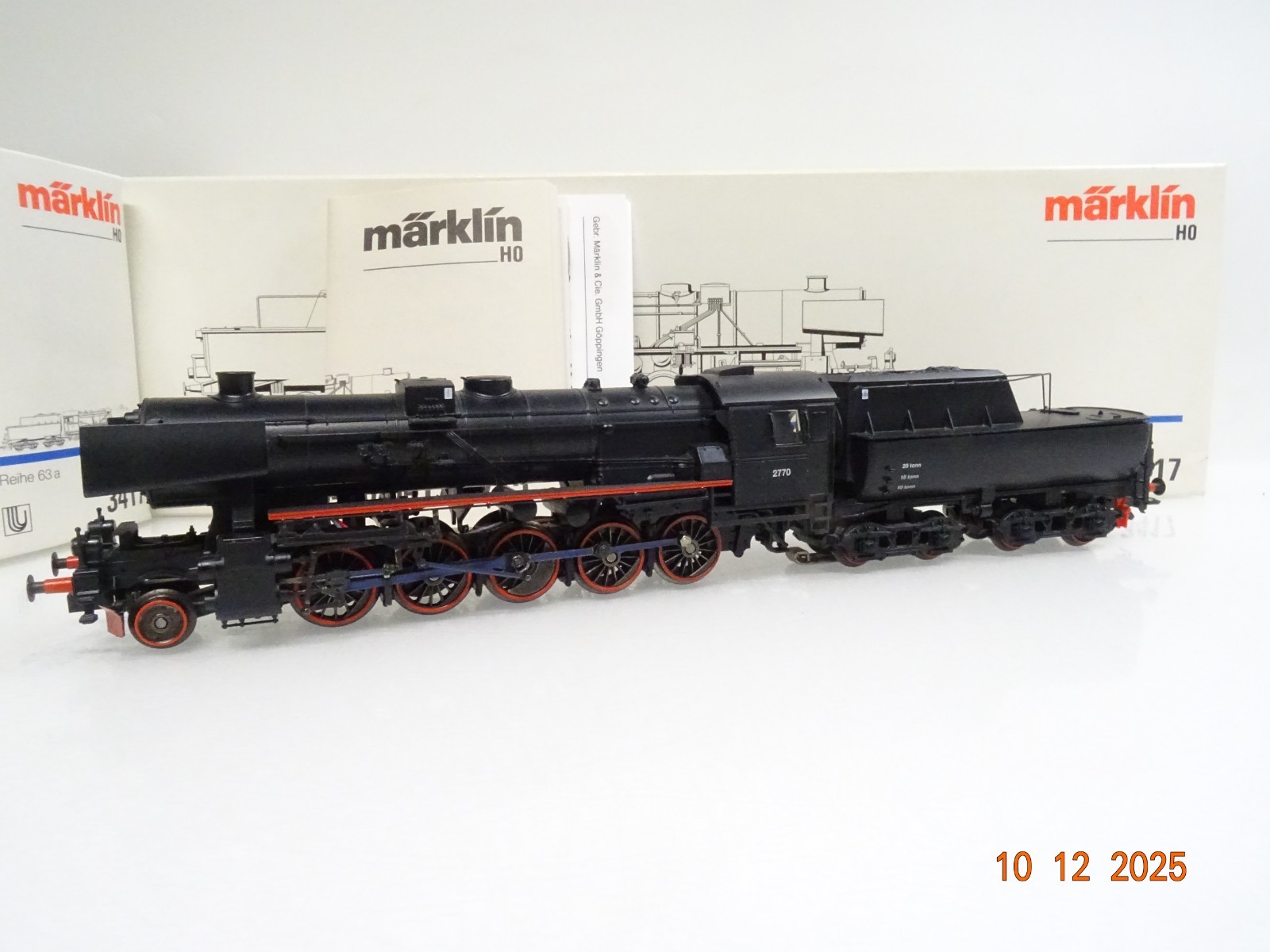 Märklin H0 3417 Norwegen Dampflok Reihe 63 a der NSB Delta in OVP JL4987