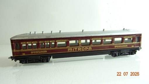 Märklin H0 352 Speisewagen Mitropa Blech, siehe Foto RR2551 o. – Bild 3