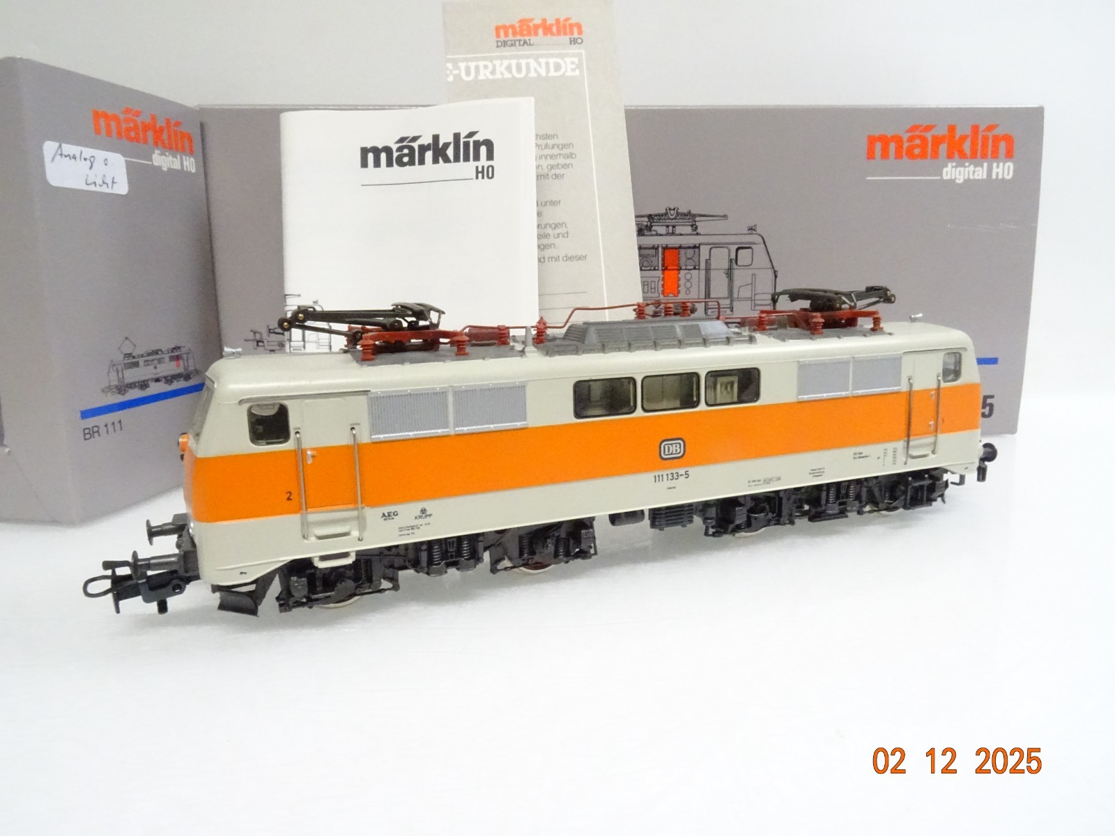 Märklin H0 3655 S-Bahn E-Lok BR 111 133-5 der DB in OVP JL4824