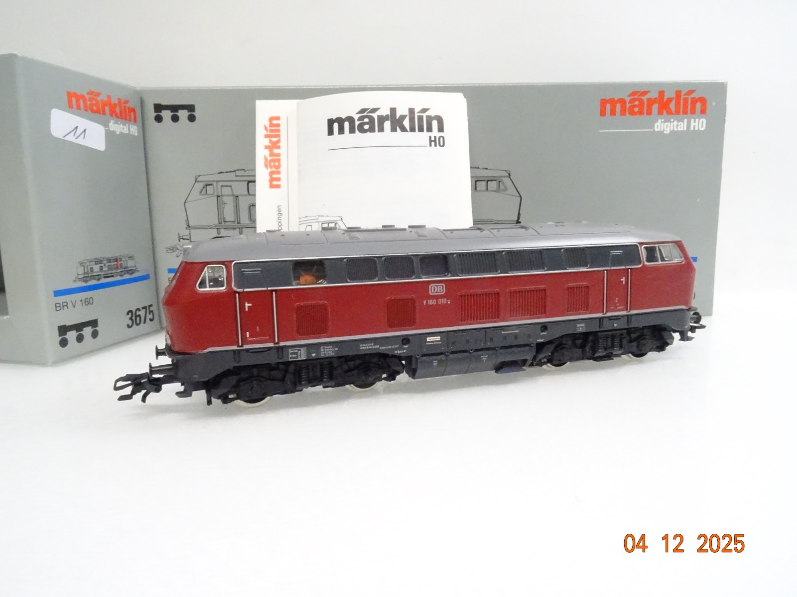 Märklin H0 3675 Diesellok V 160 010 der DB Digital in OVP JL4862