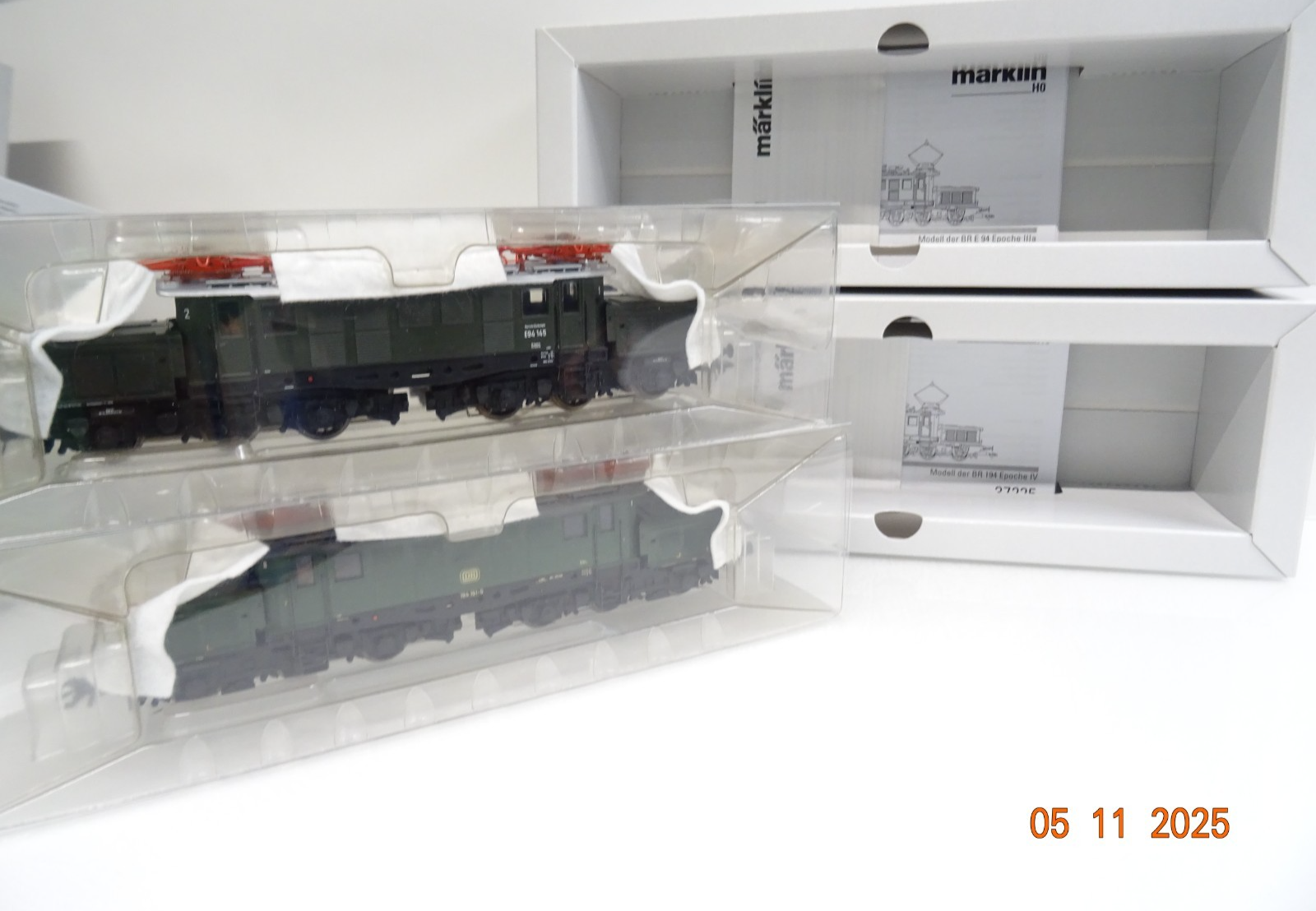 Märklin H0 37225 Doppelpack E-Lok E94 + BR 194 der DB Digital in OVP JL4138