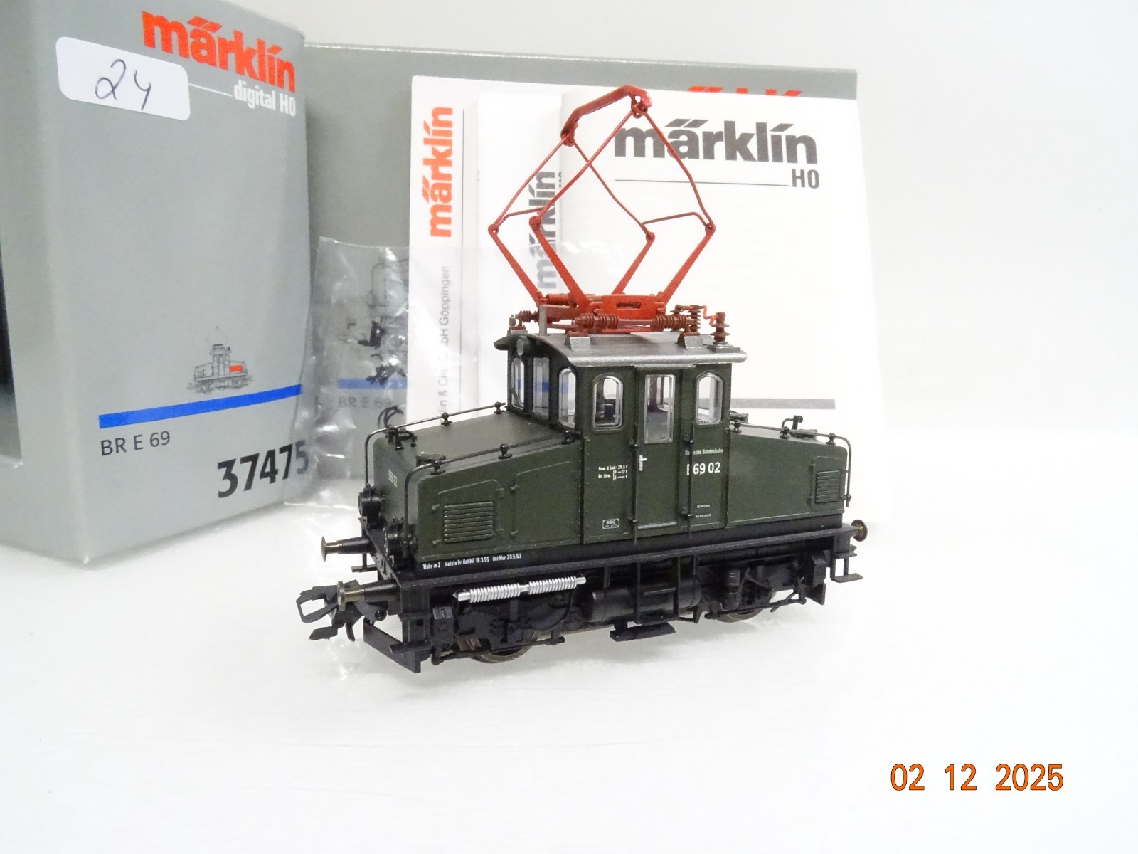 Märklin H0 37475 E-Lok E 69 02 der DB Digital in OVP JL4800