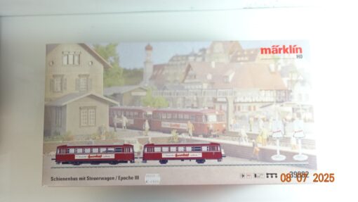 Märklin H0 39982 Schienenbus mit Steuerwagen Leerverpackung siehe Foto CK9442