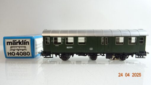 Märklin H0 4080 Umbauwagen 2.Kl./Gepäckabt. der DB mit Licht in OVP PR7226