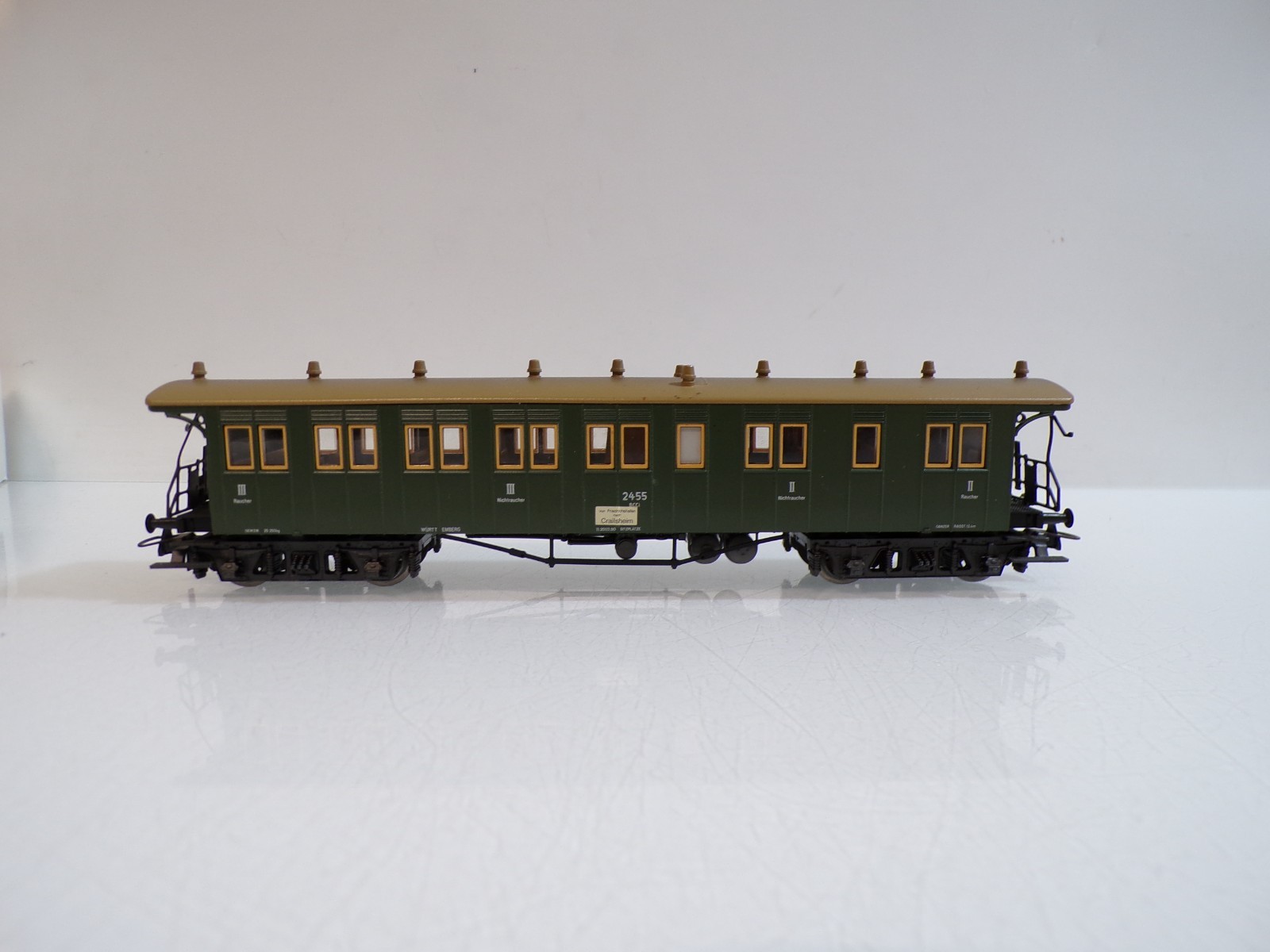 Märklin H0 4210 Personenwagen 2./3.Kl. der K.W.St.E. in OVP BH1885 – Bild 3