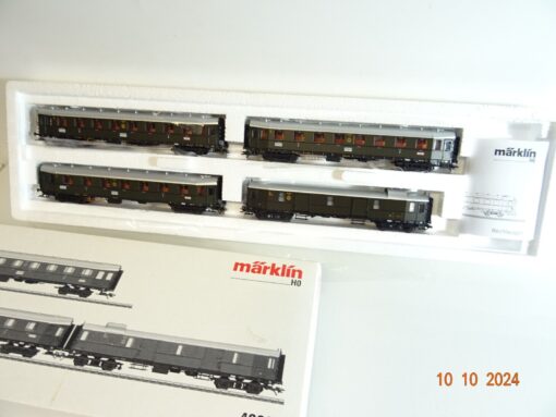 Märklin H0 42229 Reiszugwagen-Set HAPAG-Sonderzug der DR neuwertig in OVP PR3149