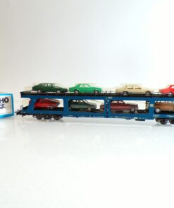 Märklin H0 4234 Autotransportwagen Autoreisezug mit 8 PKW´s der DB in OVP BH1513