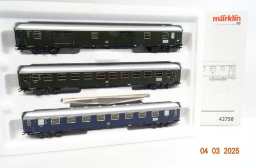 Märklin H0 42758 Schnellzugwagen-Set 3tlg. der DB in OVP LE9133