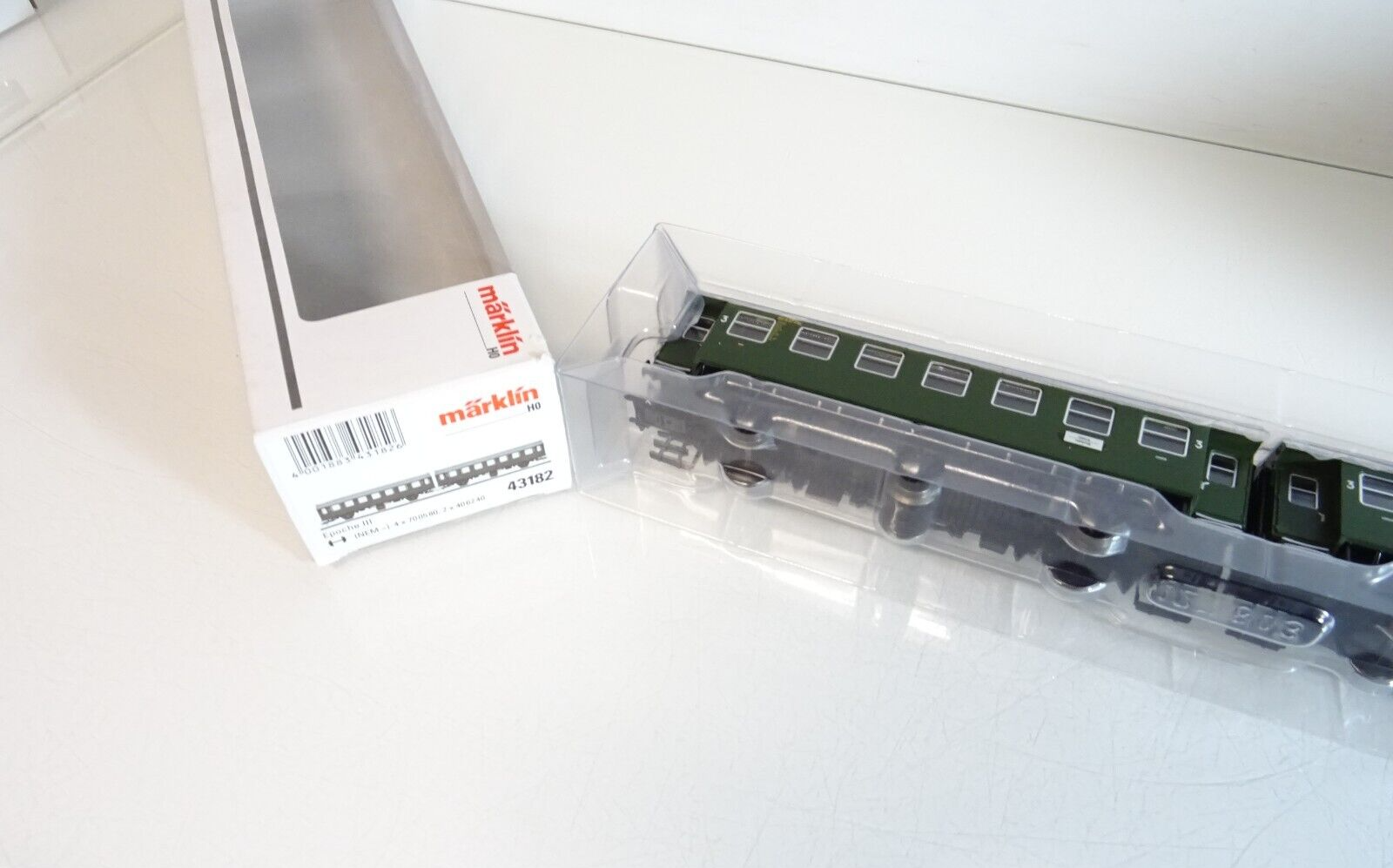 Märklin H0 43182 Umbauwagen 2 tlg. Set 3.Klasse in OVP PR3127 – Bild 3