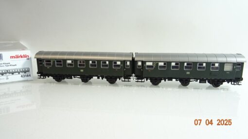 Märklin H0 43184 Umbauwagen Paar 2.Kl. der DB in OVP PR6976