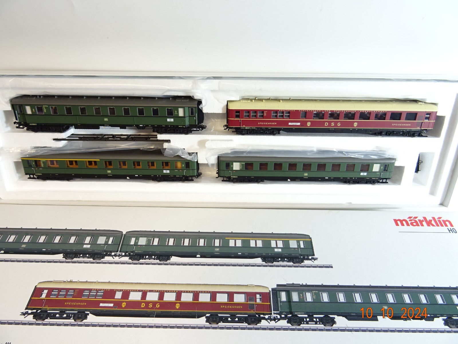 Märklin H0 43279 Schnellzugwagen-Set Epoche III der DB neuwertig in OVP PR3153