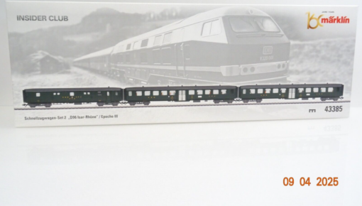 Märklin H0 43385 Schnellzugwagen-Set 3tlg. D96 Isar Rhone der SBB in OVP LE9957 – Bild 3