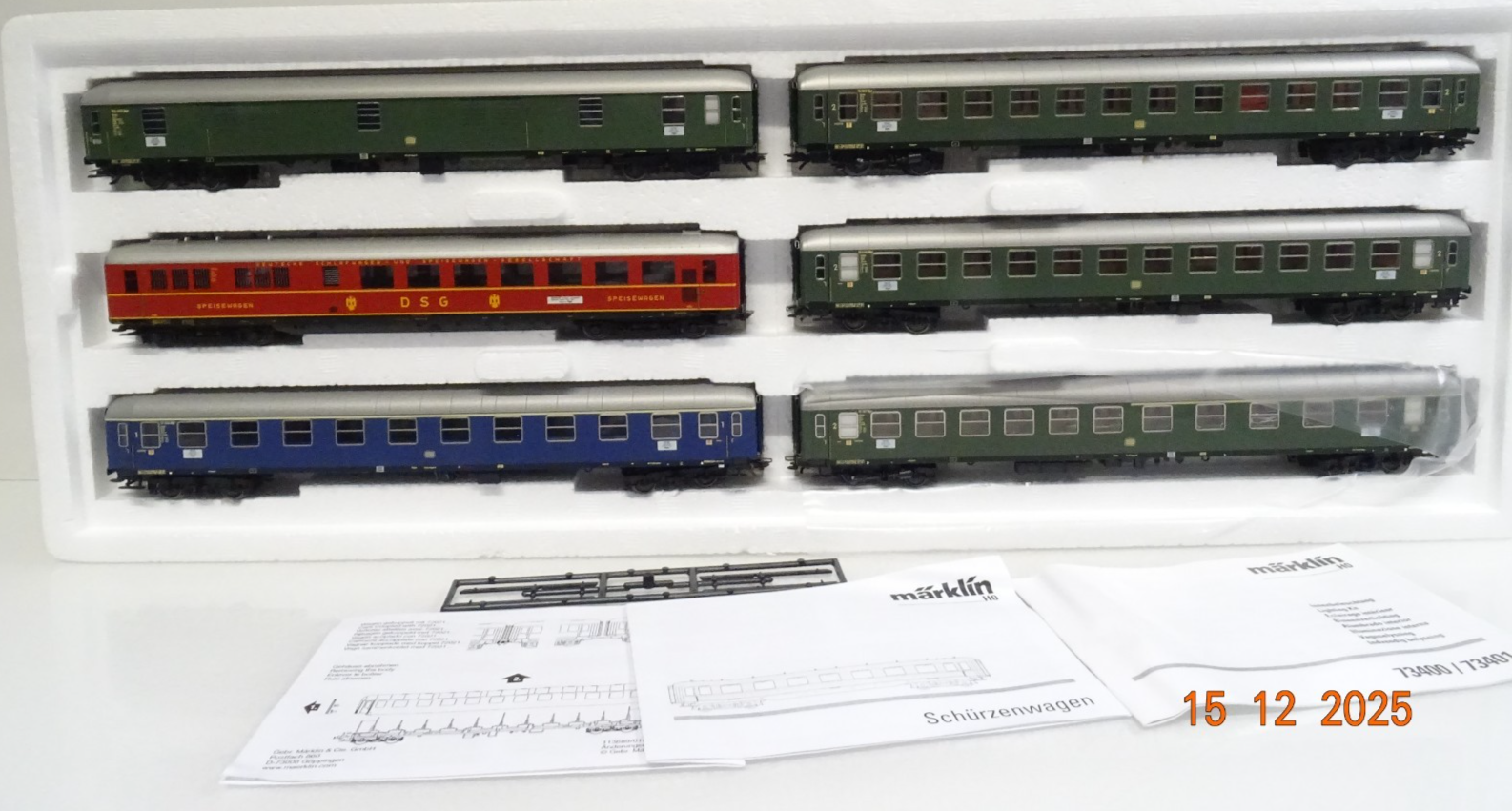 Märklin H0 43969 Schnellzugwagen-Set 6tlg. der DB in OVP JL5112