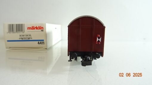 Märklin H0 4411 gedeckter Güterwagen mit Schlußlaterne der DB in OVP PR8129 – Bild 3