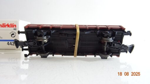 Märklin H0 4424 Niederbordwagen mit Planierraupe der DB  in OVP PR9650 – Bild 4