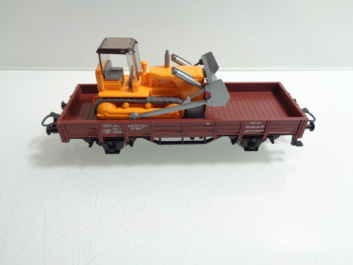 Märklin H0 4424 Niederbordwagen mit Raupe der DB in OVP AR5534 – Bild 3