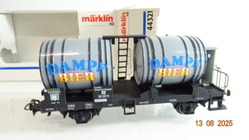 Märklin H0 44321 Fasswagen mit Bremserhaus Dampf Bier in OVP RR2807 – Bild 3