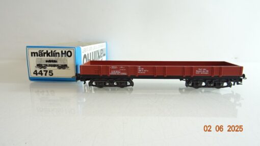 Märklin H0 4475 Niederbordwagen ohne Plane der DB in OVP PR8159