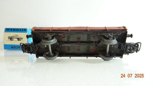 Märklin H0 4504 Niederbordwagen mit Ford M 12 der DB in OVP PR9203 – Bild 5