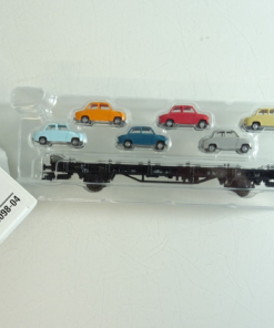 Märklin H0 45098-04 Autotransportwagen mit 6 PKW´s in OVP PR6857