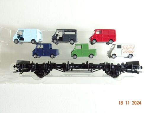Märklin H0 45099-04 Autotransportwagen mit Ladung der DB in OVP PR3951 – Bild 3