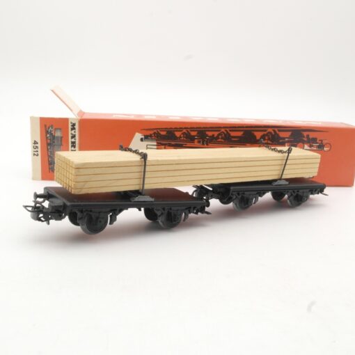 Märklin H0 4512 Langholzwagen mit Ladung in OVP RR998