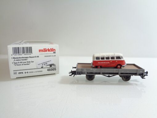 Märklin H0 46005 AC Niederbordwagen 5 Jahre Insider in OVP F915