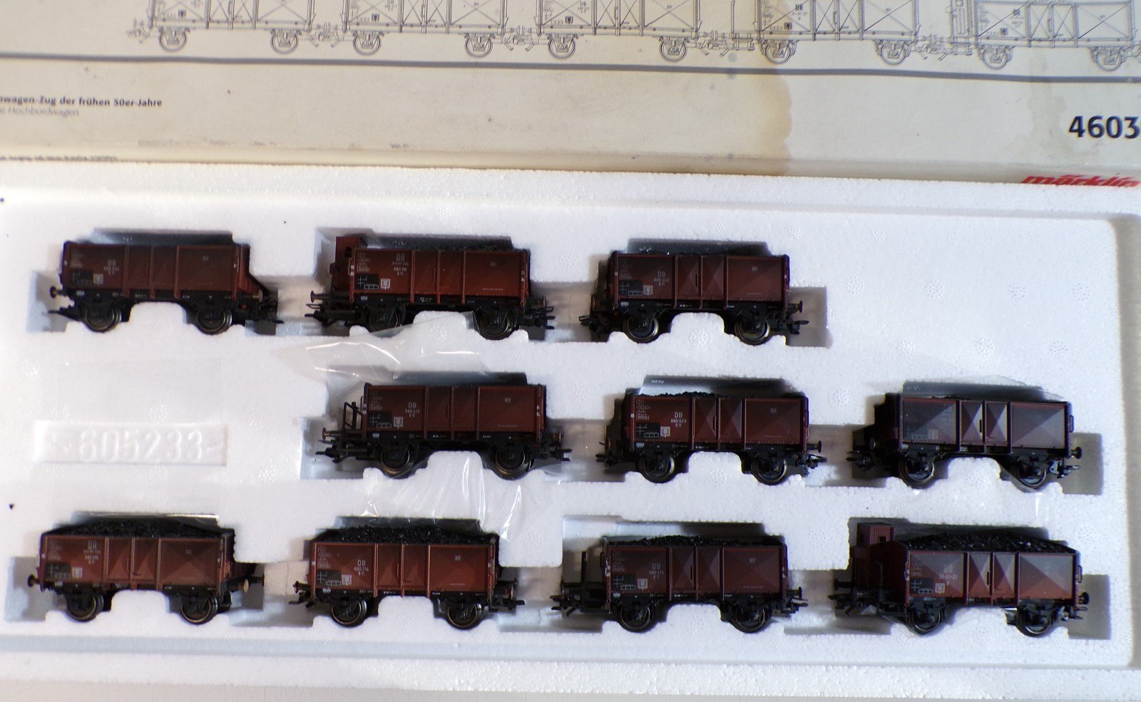 Märklin H0 46030 Kohlenwagen-Zug der frühen 50er-Jahre der DB in OVP BH1911 – Bild 3