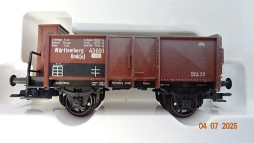 Märklin H0 46039 Hochbordwagen mit Ladung Württemberg in OVP PR8879 – Bild 3