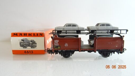 Märklin H0 4613 Autotransportwagen beladen der DB in OVP PR8269