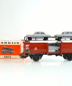 Märklin H0 4613 Autotransportwagen mit 3 Auto der DB in OVP BH1166