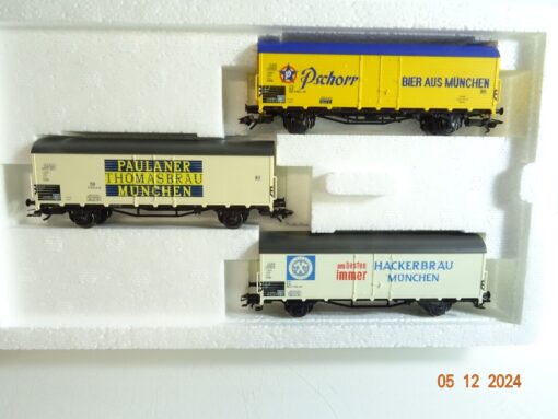 Märklin H0 46203 Bierwagen-Set 3 St. Münchener Brauereien in OVP PR4528 – Bild 3