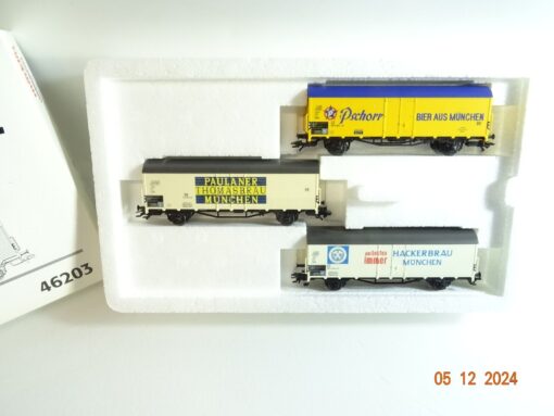 Märklin H0 46203 Bierwagen-Set 3 St. Münchener Brauereien in OVP PR4528