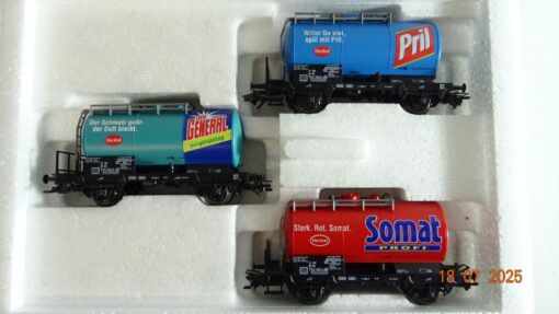 Märklin H0 46423 Kesselwagen-Set Henkel der DB in OVP PR9102 – Bild 3
