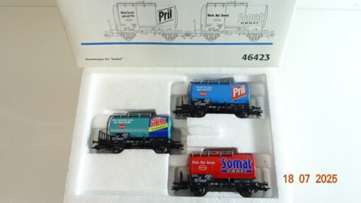 Märklin H0 46423 Kesselwagen-Set Henkel der DB in OVP PR9102