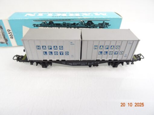 Märklin H0 4659 Containerwagen Hapag Lloyd der DB in OVP RR4207 – Bild 3