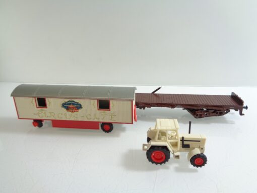 Märklin H0 46638 Flachwagen mit Fahrzeugen National-Zirkus in OVP F280 – Bild 3