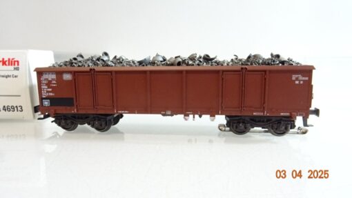 Märklin H0 46913 Hochbordwagen mit Ladung Schlußlaternen der DB  in OVP PR6908 – Bild 3