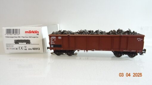 Märklin H0 46913 Hochbordwagen mit Ladung Schlußlaternen der DB  in OVP PR6908