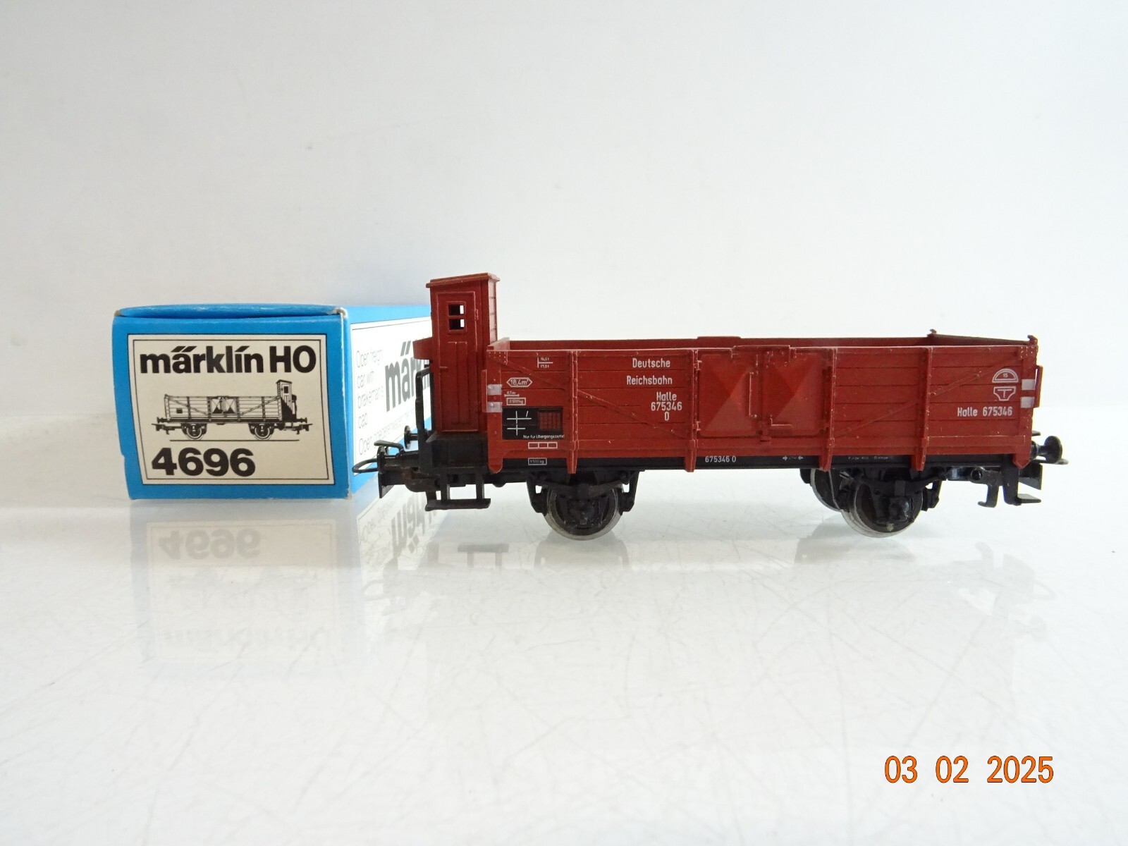 Märklin H0 4696 offener Güterwagen mit Bremserhaus der DR in OVP PR5715