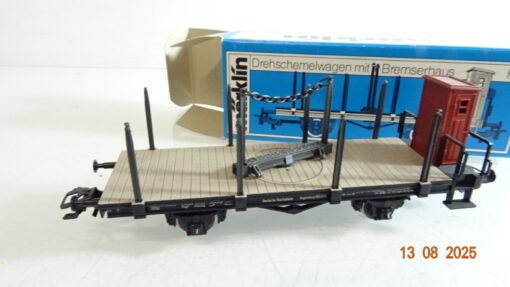 Märklin H0 4697 Drehschemelwagen mit Bremserhaus in OVP RR2887 – Bild 3