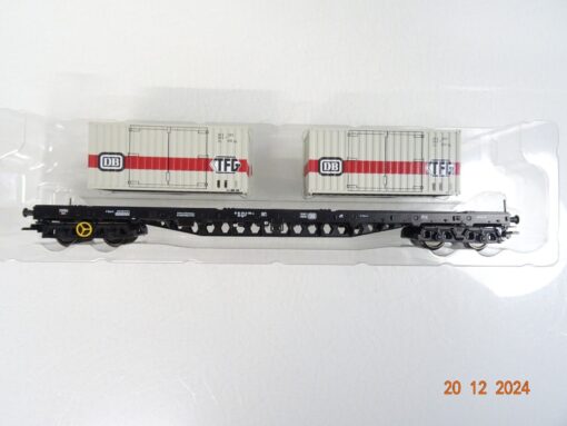 Märklin H0 47048 Flachwagen mit Container der DB in OVP PR5000 – Bild 3